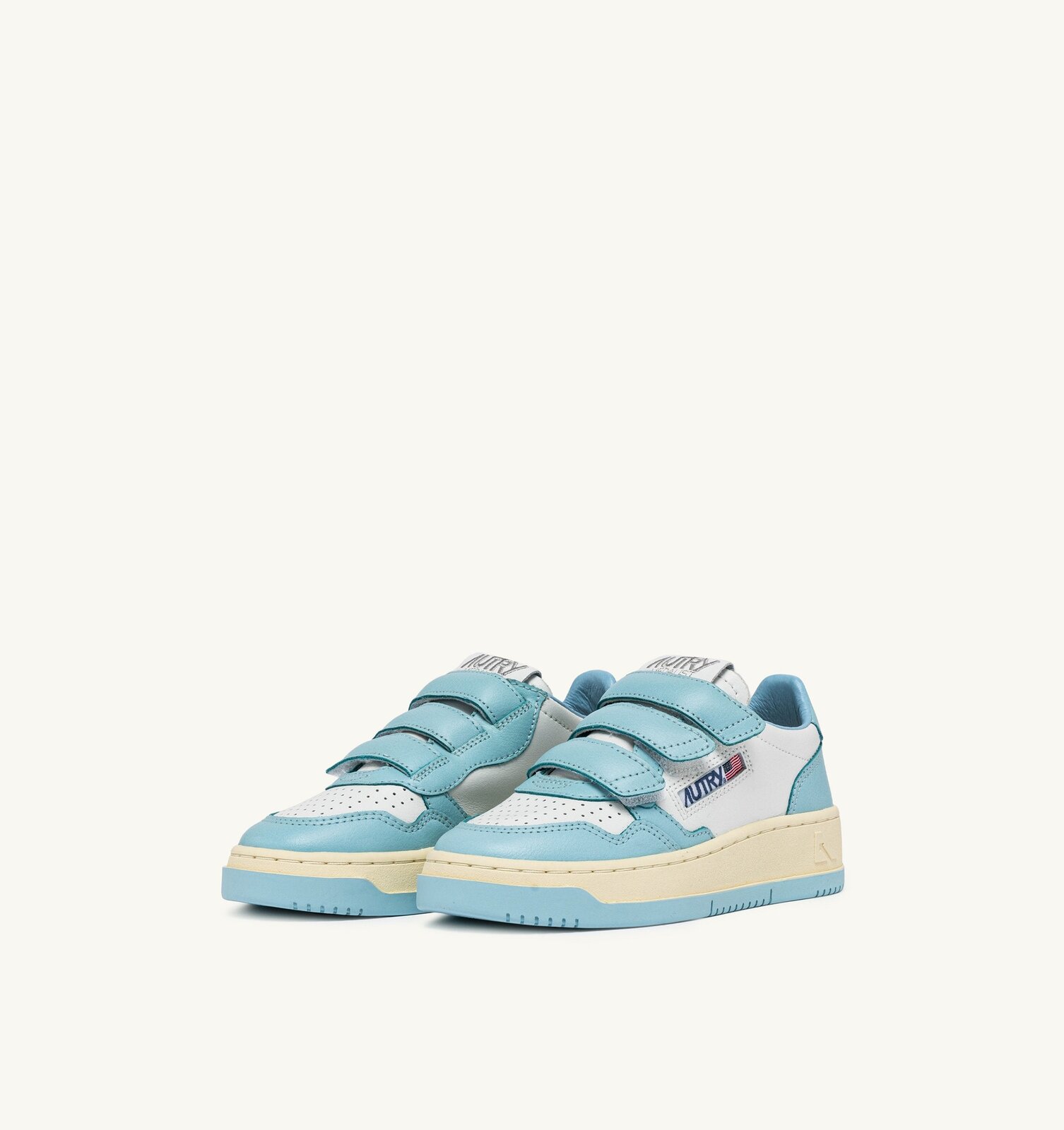 Medalist Kids Low bicolore en cuir coloris blanc et acquatic