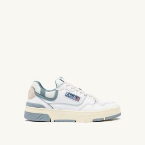CLC Low en cuir blanc et daim Silver Blue