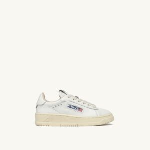 Dallas Kids Low en cuir blanc
