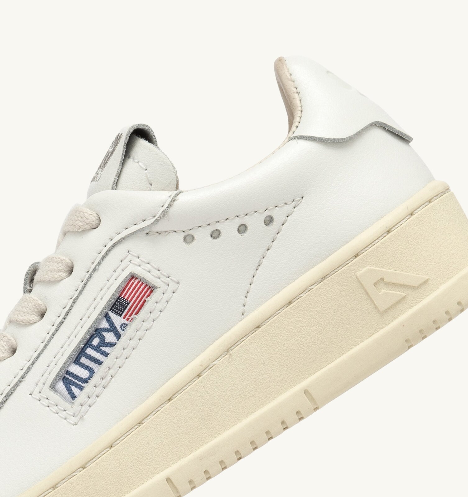 Dallas Kids Low en cuir blanc