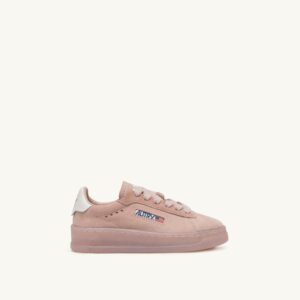 Dallas Kids Low en daim coloris powder pink