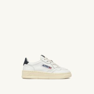 Medalist Kids Low en cuir blanc et bleu