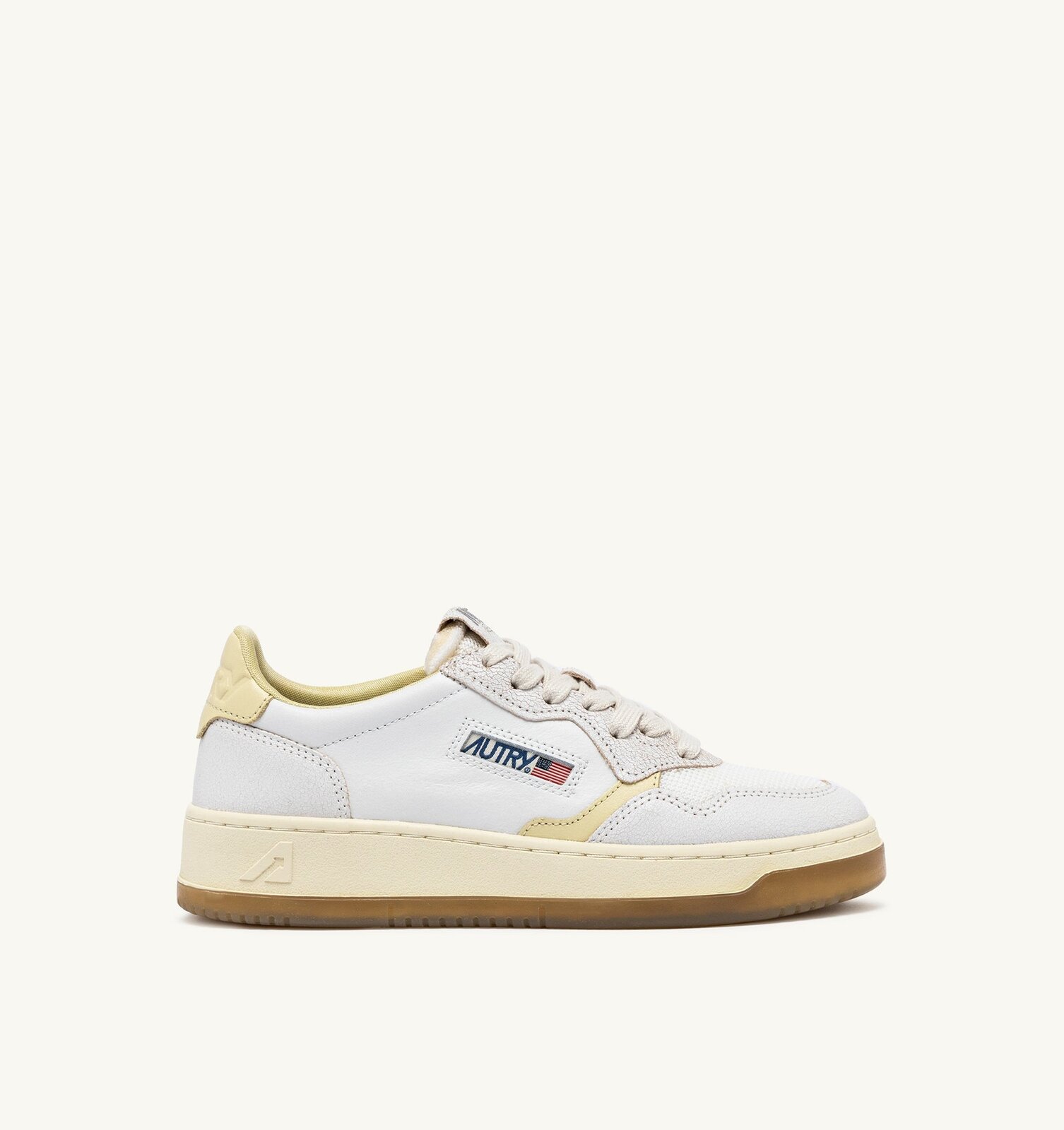 Medalist Low en cuir et mesh blanc et Hay