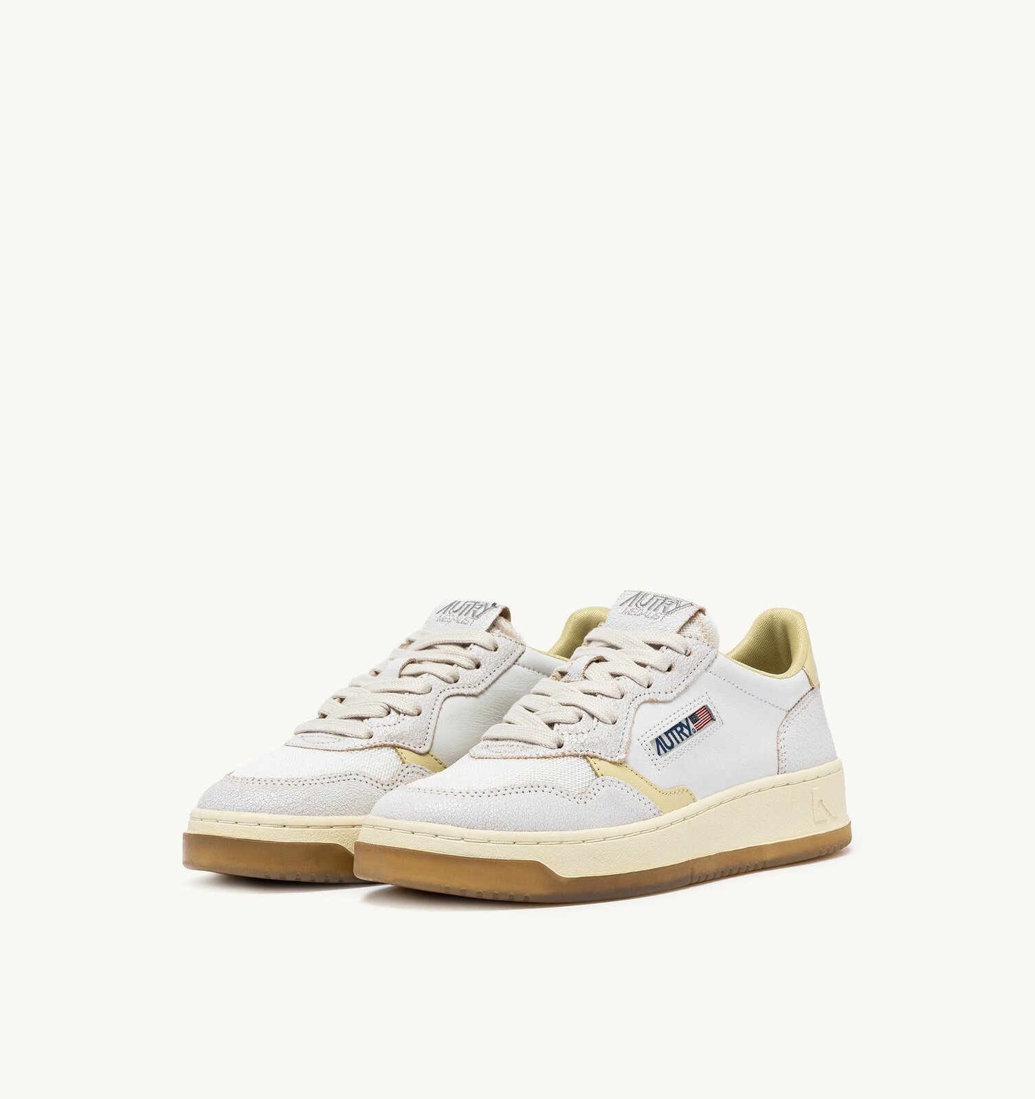 Medalist Low en cuir et mesh blanc et Hay