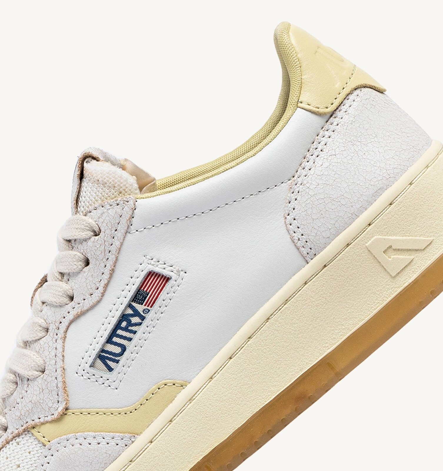 Medalist Low en cuir et mesh blanc et Hay