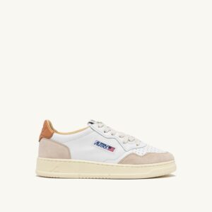 Medalist Low en cuir et daim blanc et Sandstorm