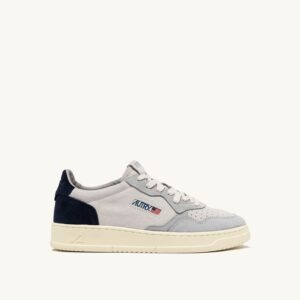 Medalist Low en daim Loft Gray et Space Blue