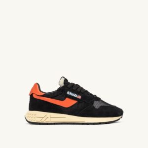 Reelwind Low en daim et nylon noir et orange