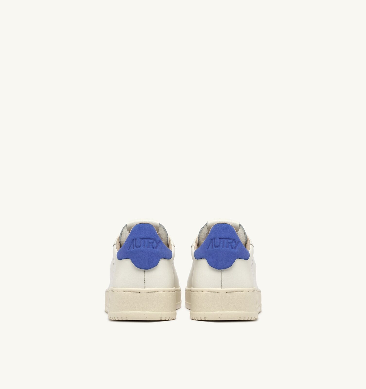 Dallas Low en cuir coloris Marshmallow et bleu