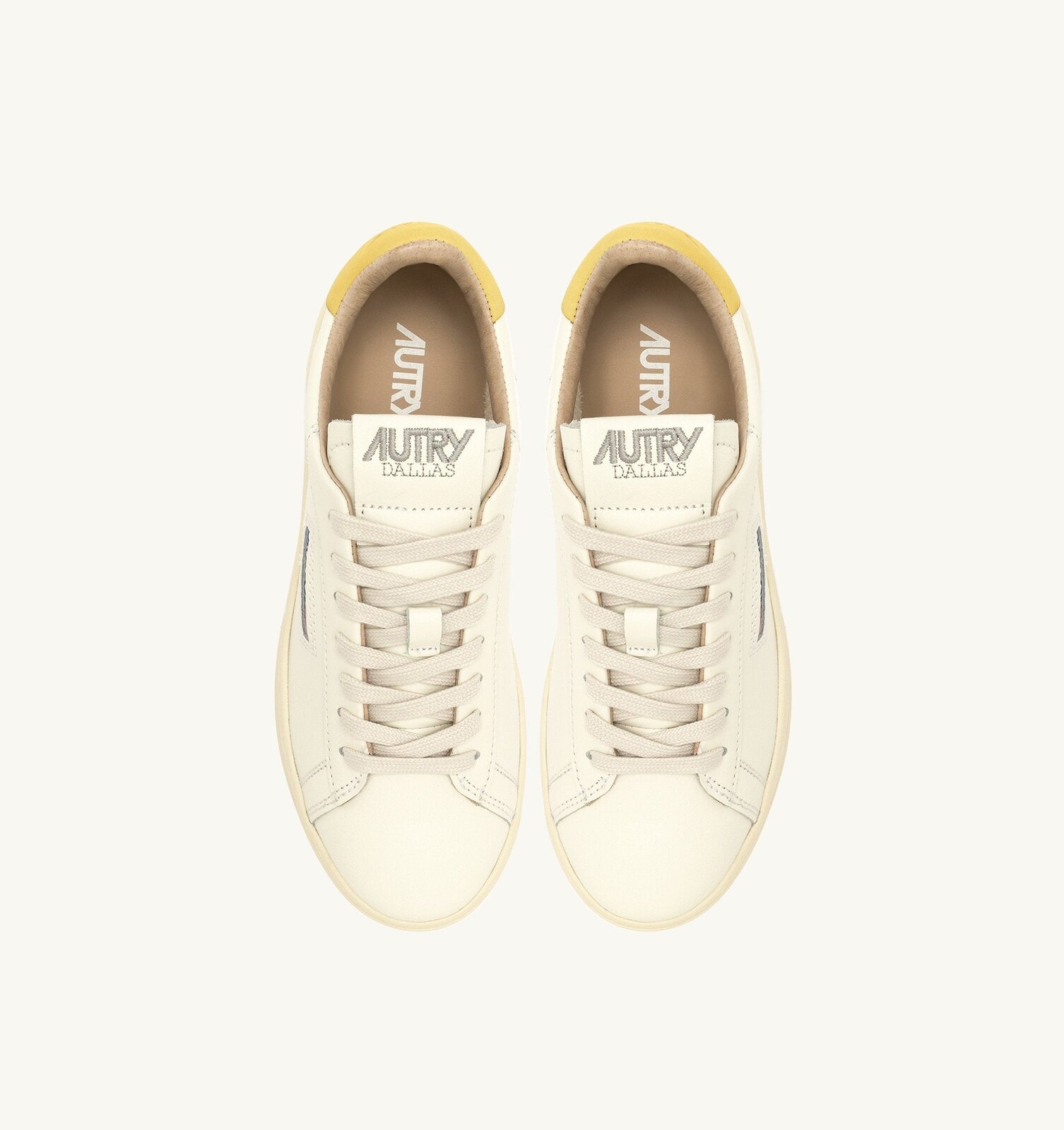 Dallas Low en cuir coloris Marshmallow et Buttercup
