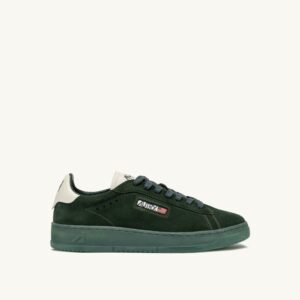 Dallas Low en daim Marshmallow et Bottle Green