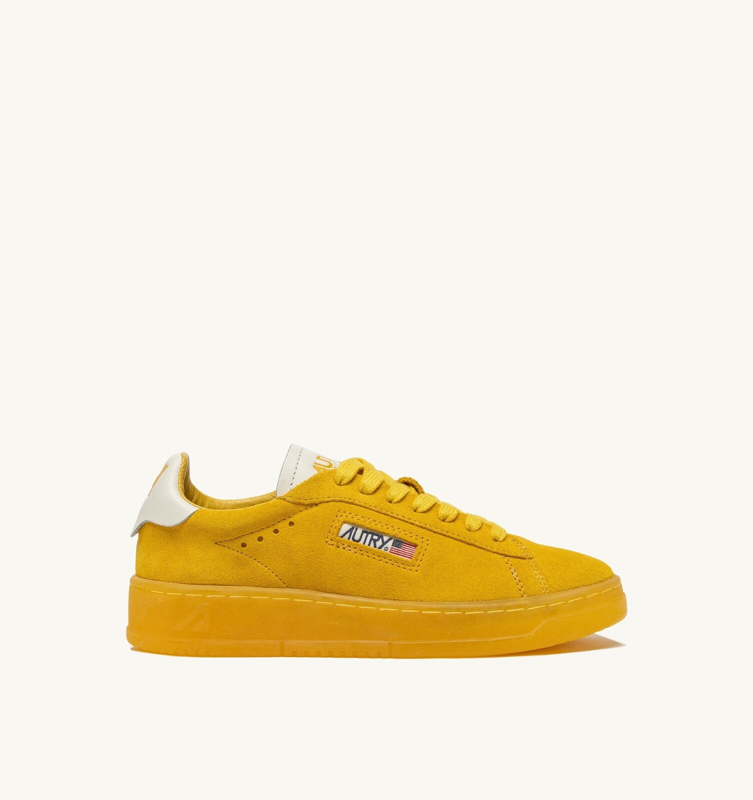 Dallas Low en daim Marshmallow et jaune