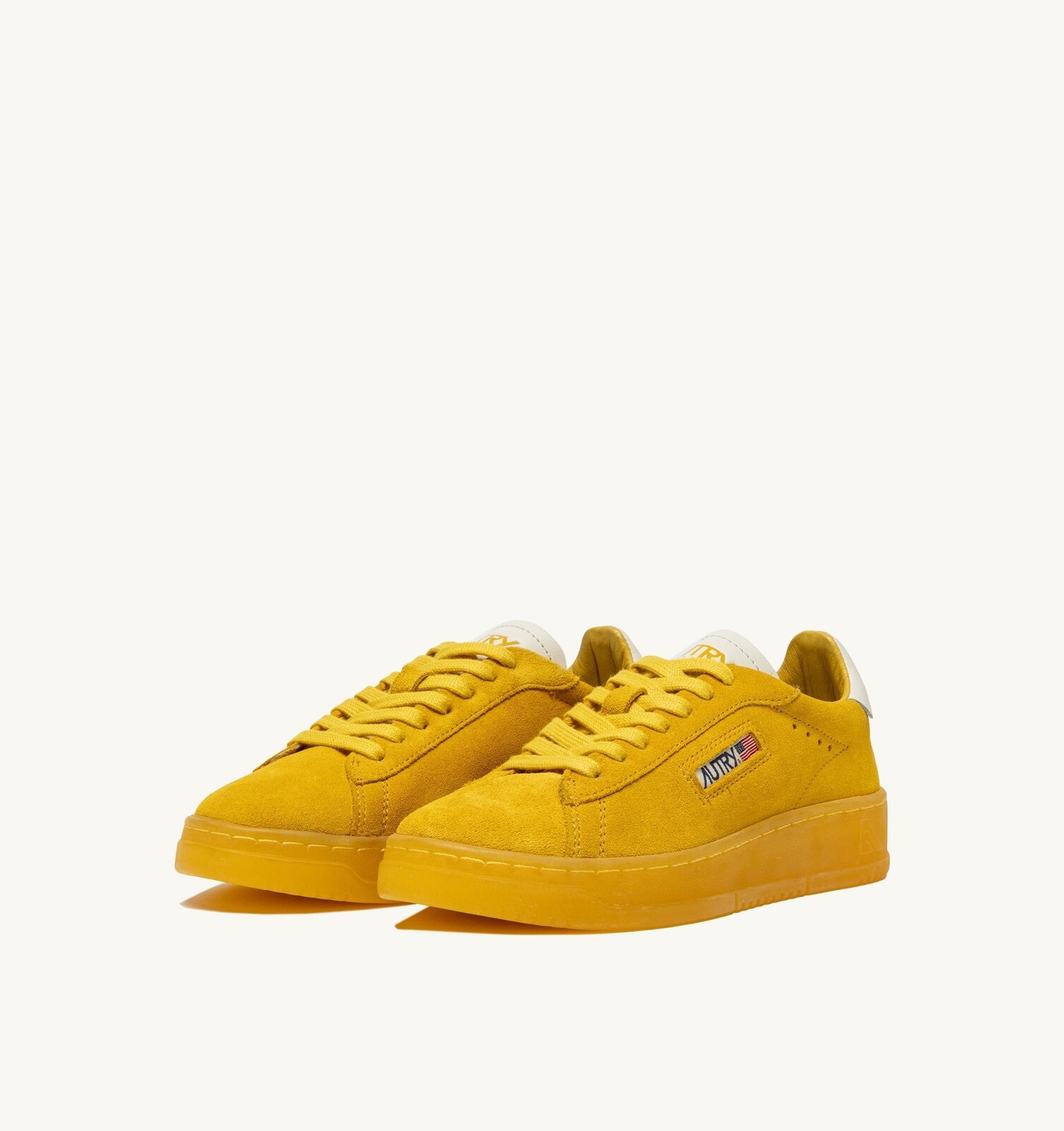 Dallas Low en daim Marshmallow et jaune