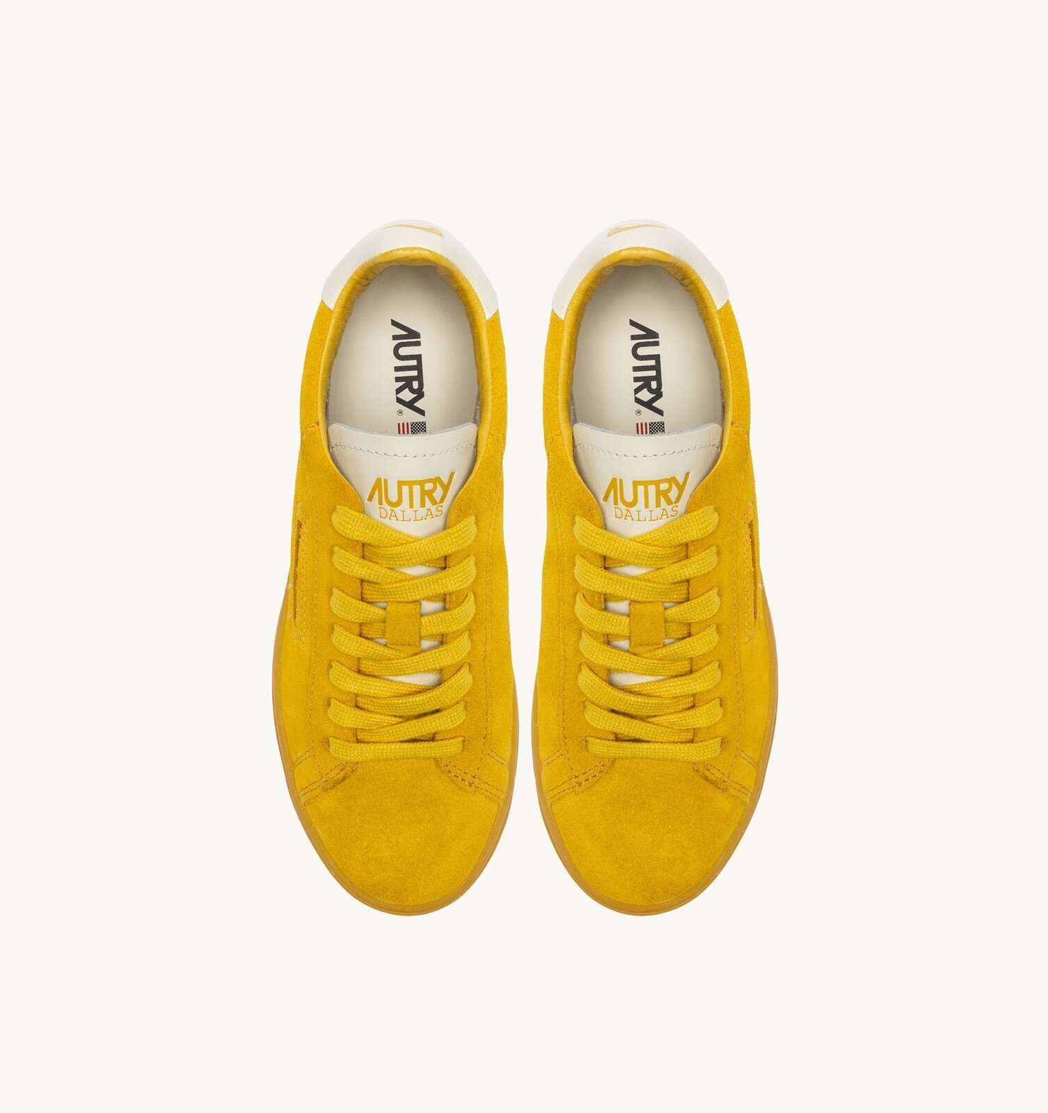Dallas Low en daim Marshmallow et jaune