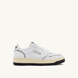 Golf Low en cuir coloris blanc et noir