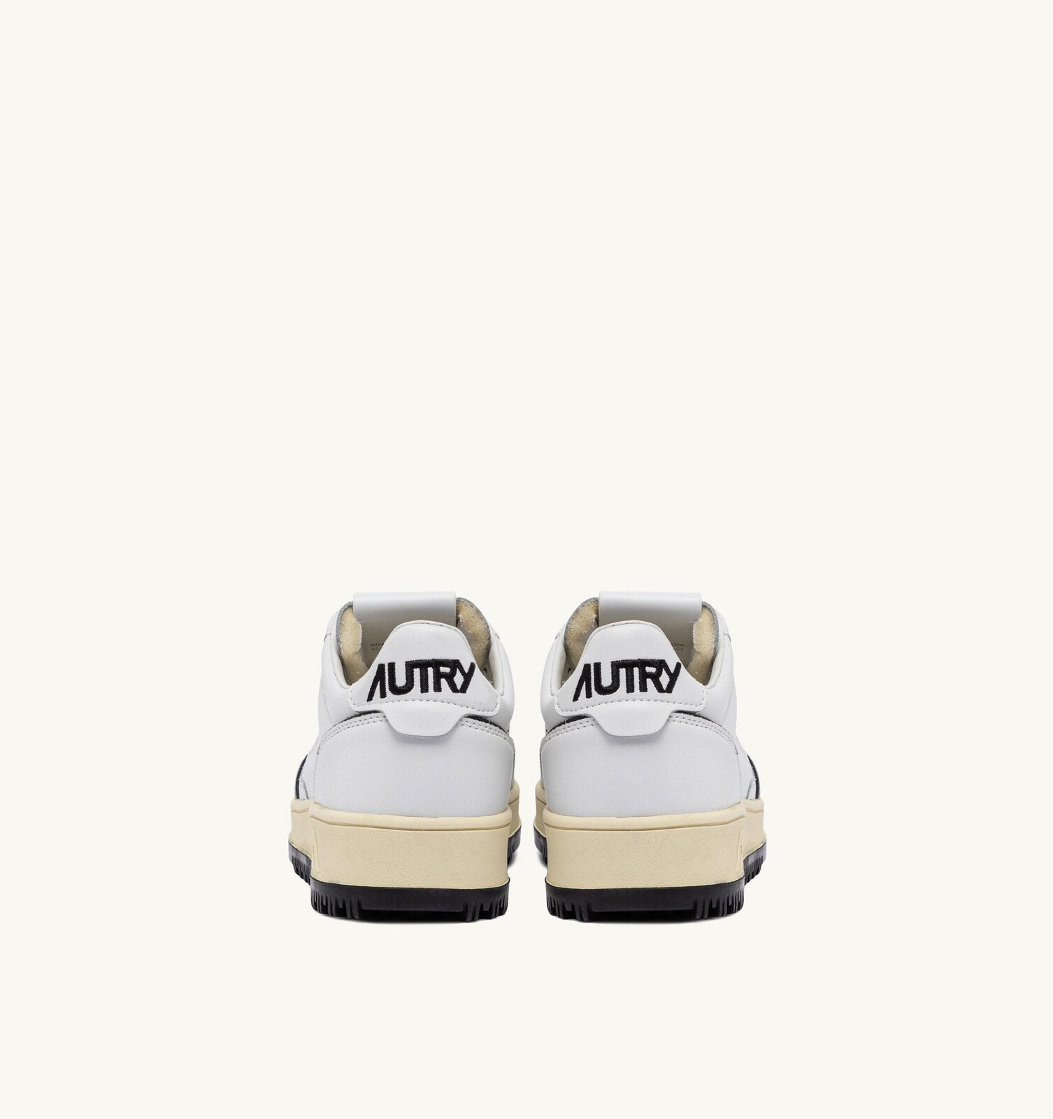 Golf Low en cuir coloris blanc et noir