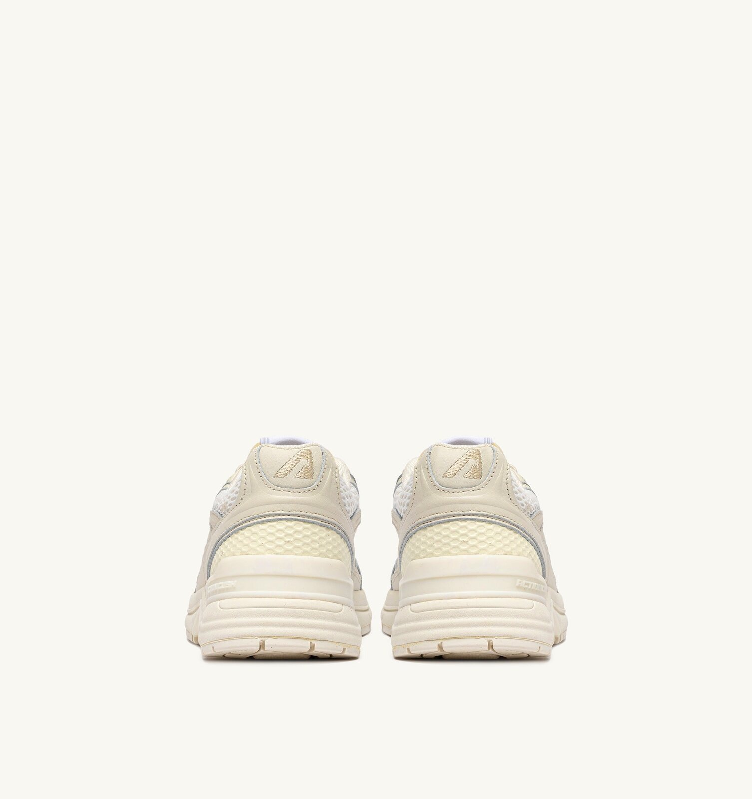 Hyperway en mesh et cuir whisper white