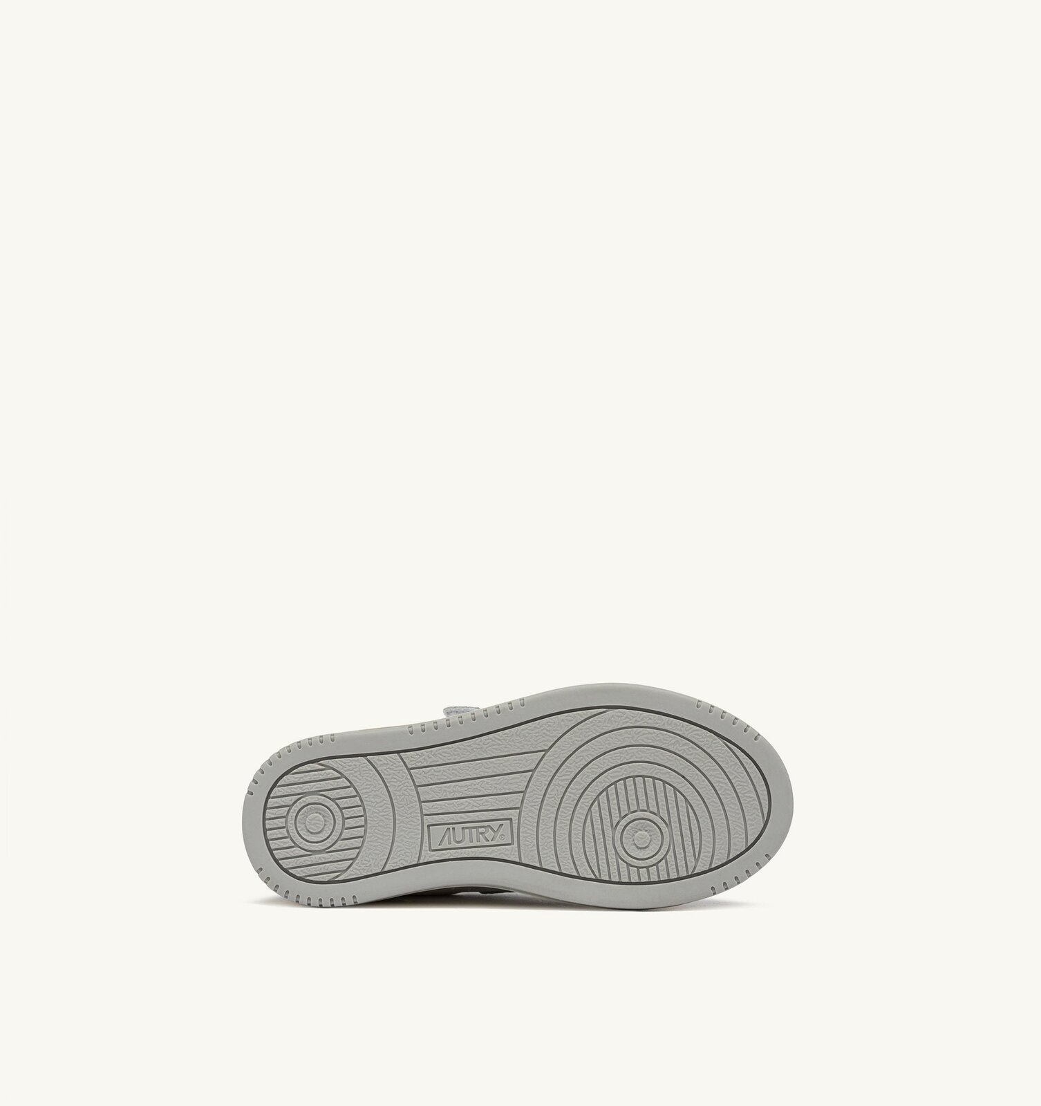Kidstripes Low en cuir blanc et gris clair