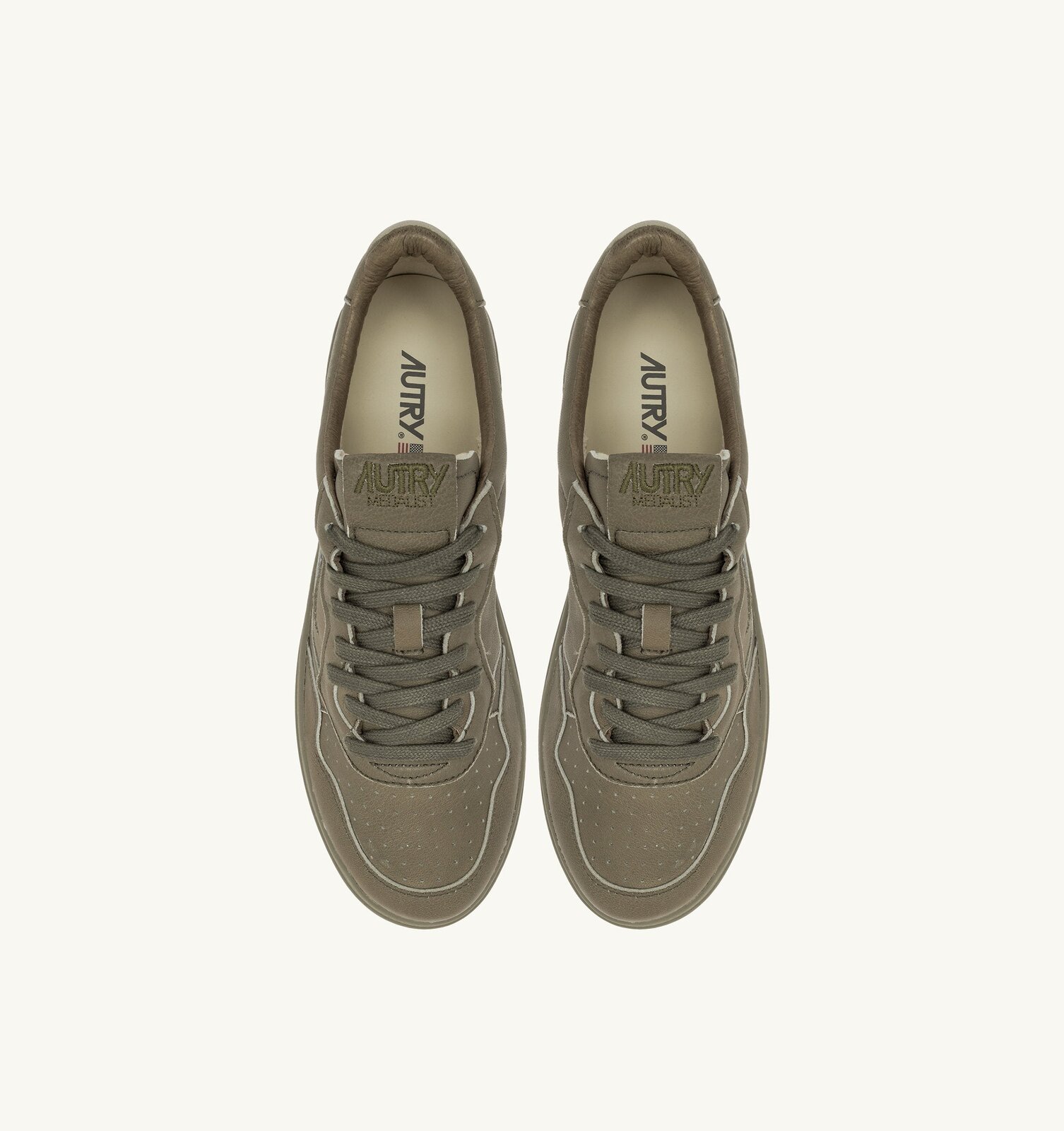 Medalist Low en nappa coloris Covert Green