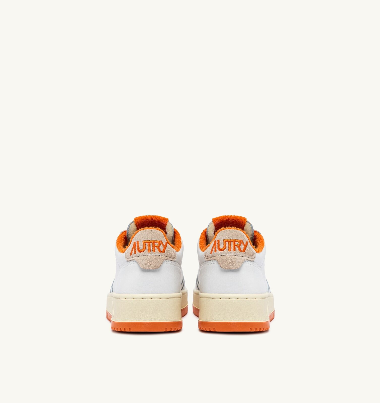 Medalist Low en cuir coloris blanc et Amberglow