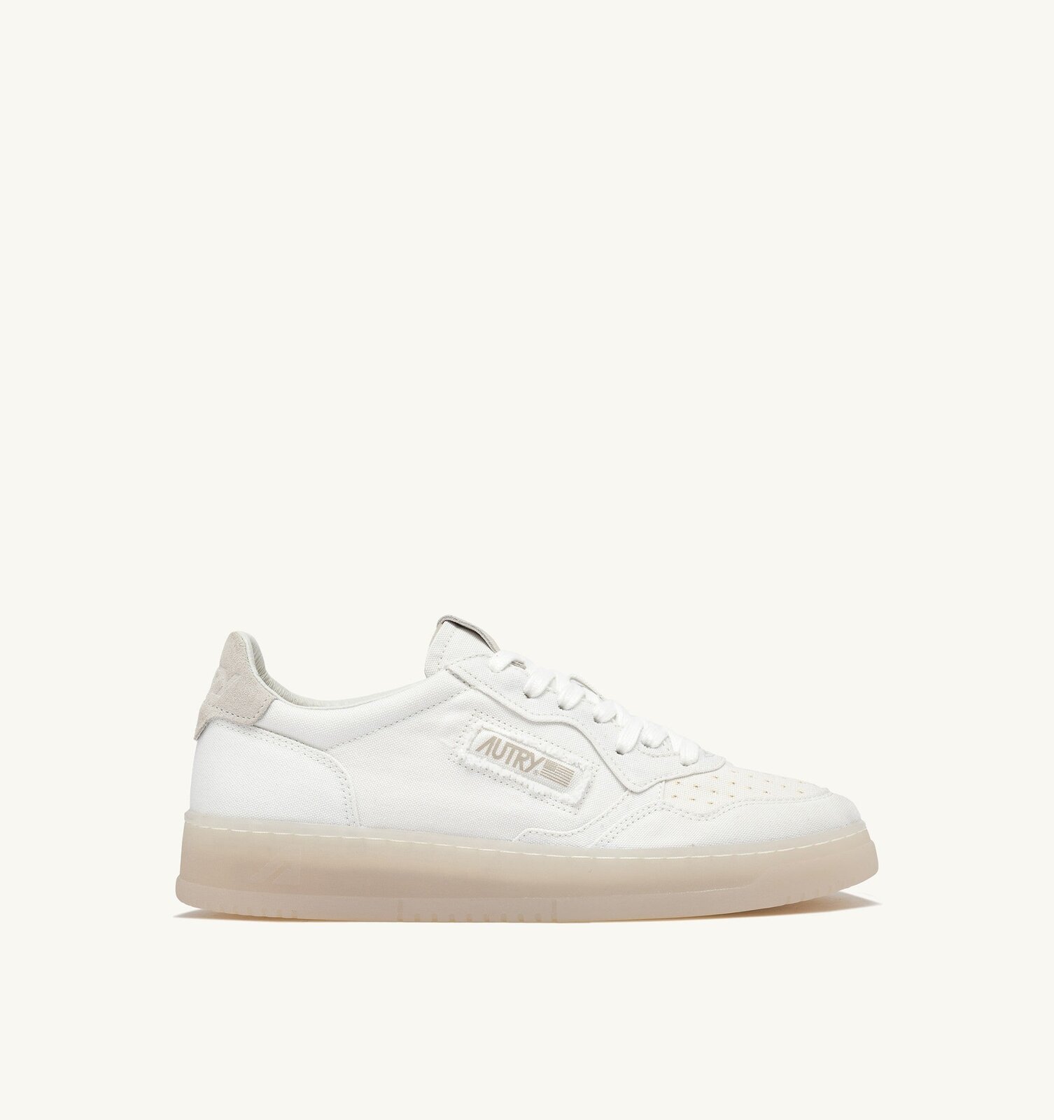 Medalist Low en toile coloris blanc