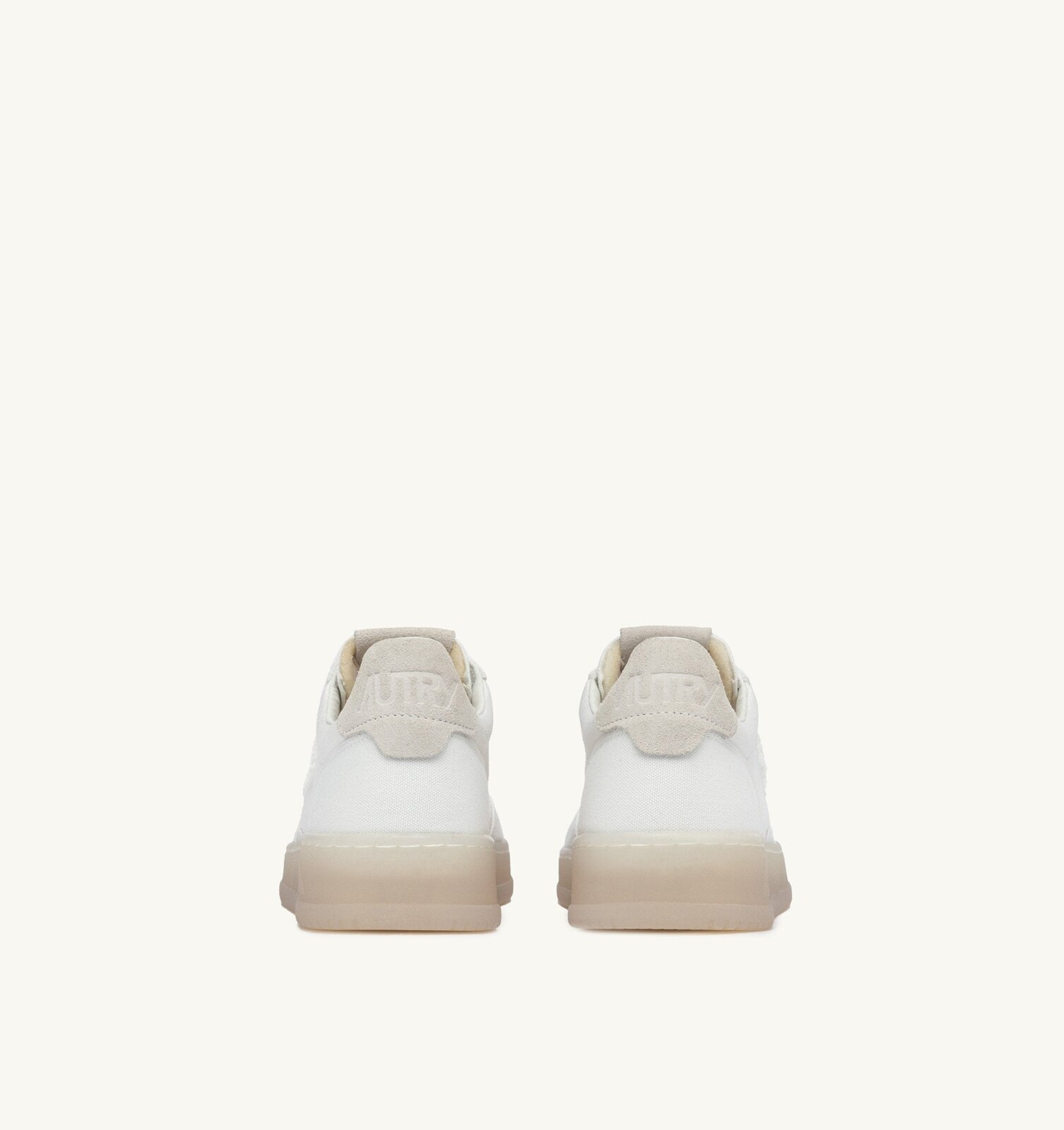 Medalist Low en toile coloris blanc