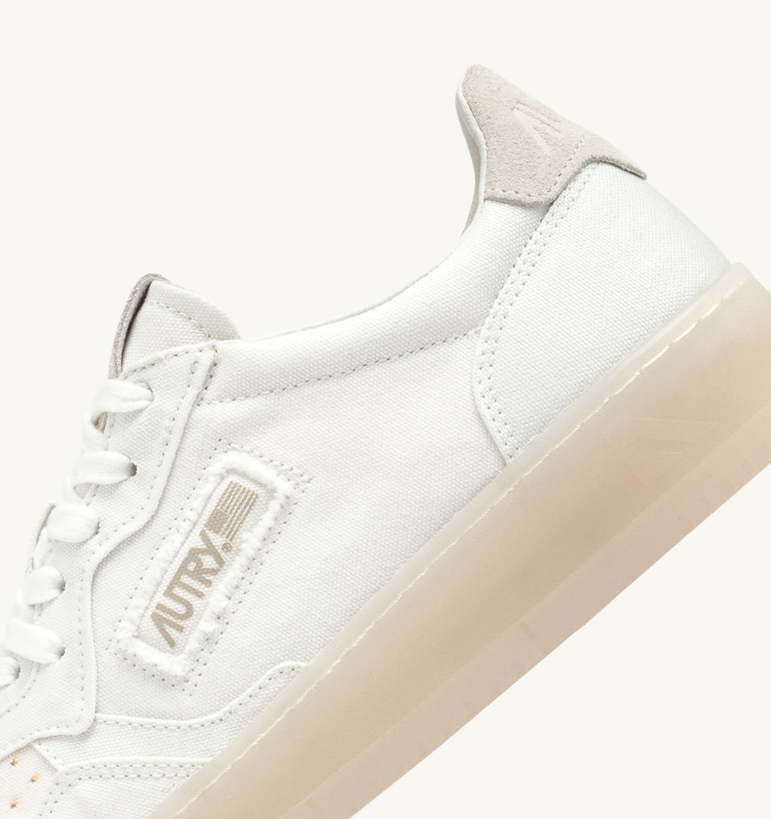 Medalist Low en toile coloris blanc