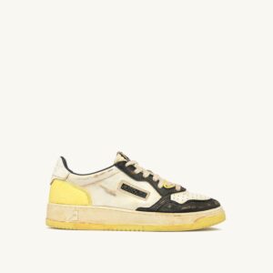Medalist Low Super Vintage en cuir coloris Buttercup et noir