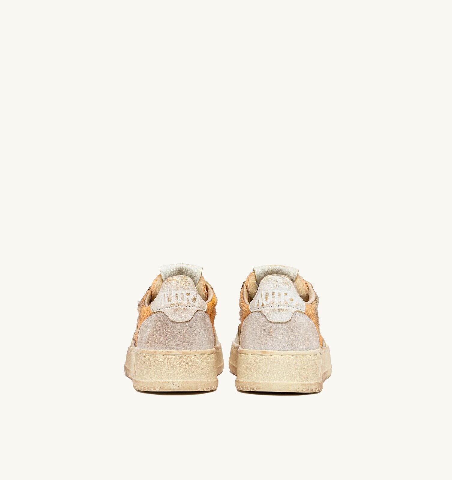 Medalist Low Super Vintage en cuir et mesh orange et blanc