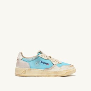 Medalist Low Super Vintage en cuir et mesh Celestial Blue et blanc