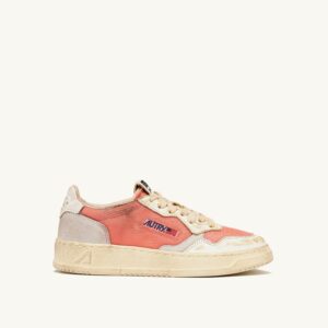 Medalist Low Super Vintage en cuir et mesh rouge et blanc