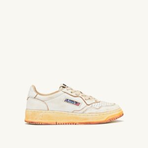 Medalist Low Super Vintage en cuir brossé coloris blanc