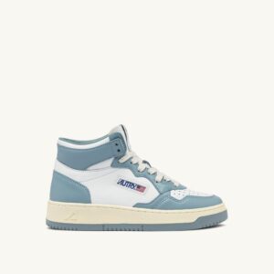 Medalist Mid bicolore en cuir coloris blanc et Silver Blue