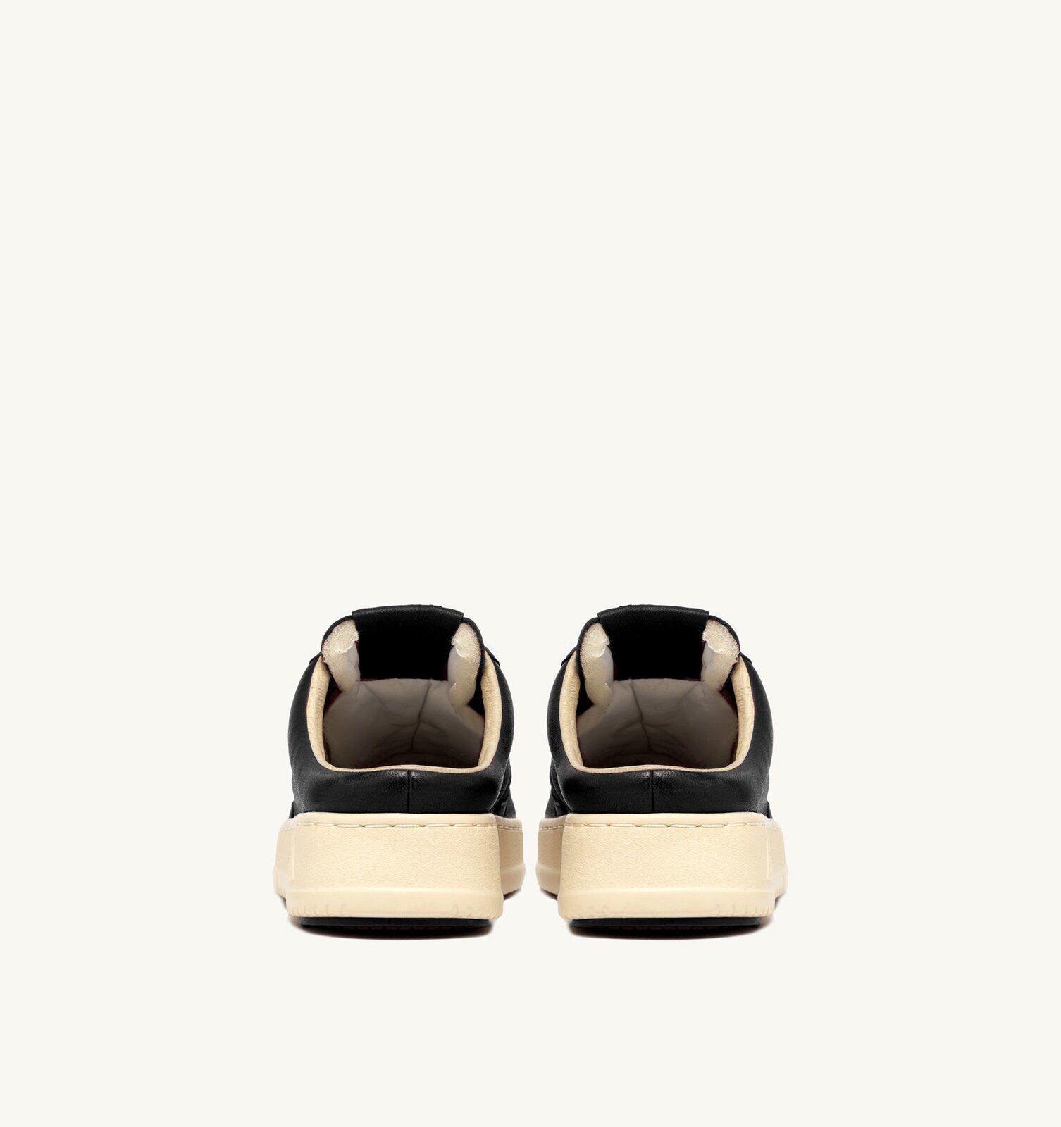 Medalist Mule en cuir nappa coloris noir
