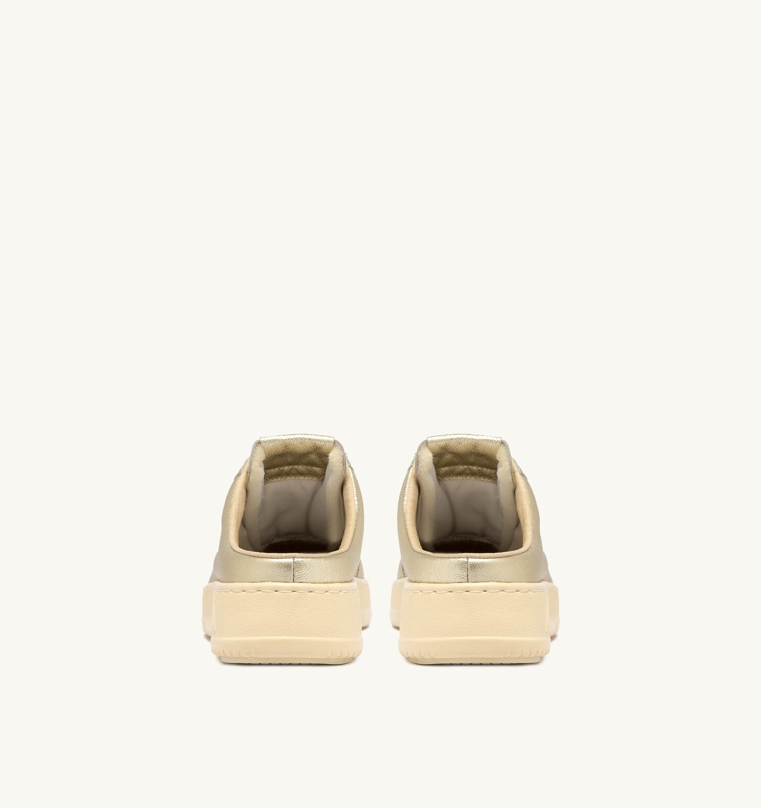 Medalist Mule en nappa coloris Platinum