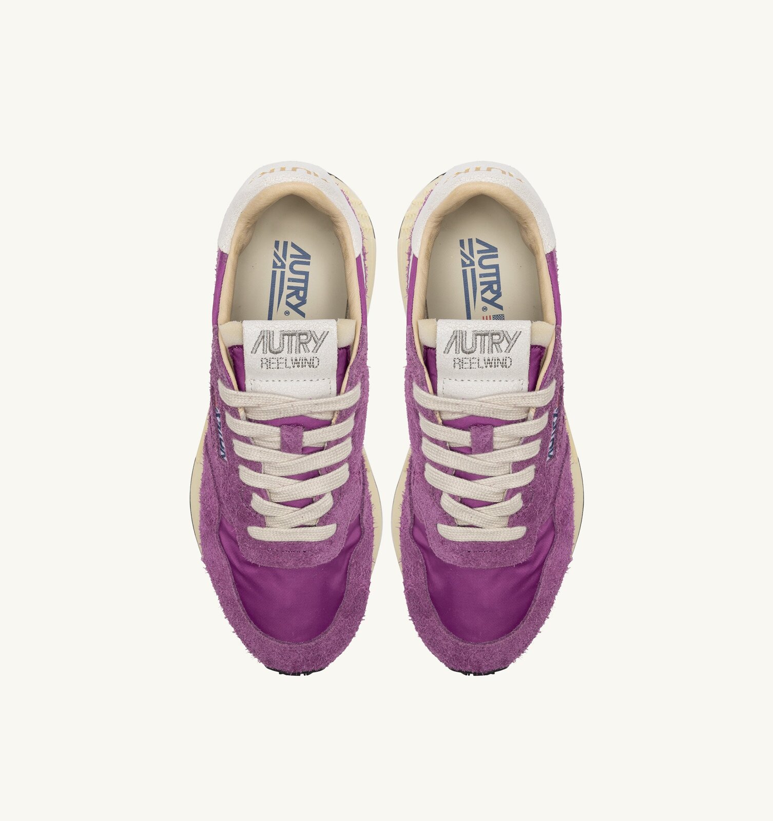 Reelwind Low en nylon et daim hyacinth violet