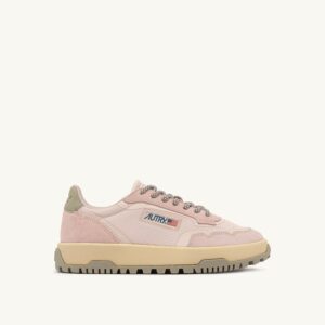 Wildpace Low en mesh et daim Silver Peony et Peach Whip