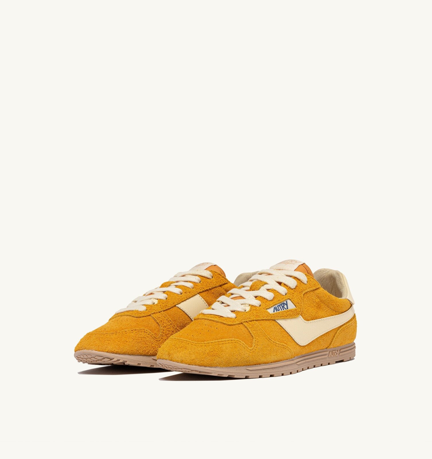 Windspin en daim et cuir Mineral Yellow et Rutabaga