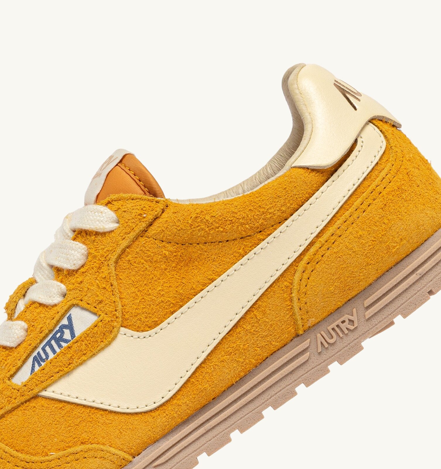 Windspin en daim et cuir Mineral Yellow et Rutabaga