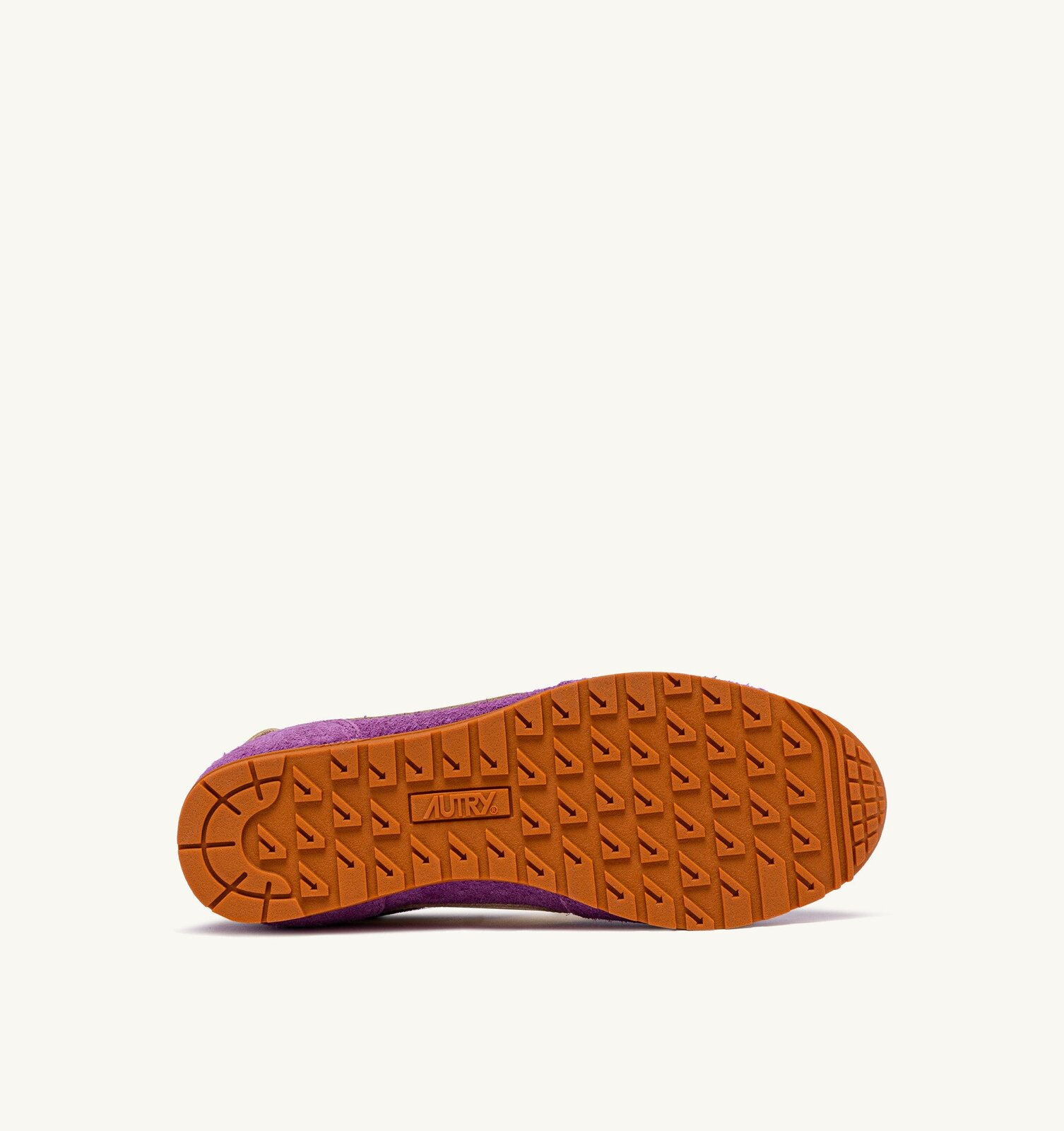 Windspin en daim et cuir violet et rutabaga